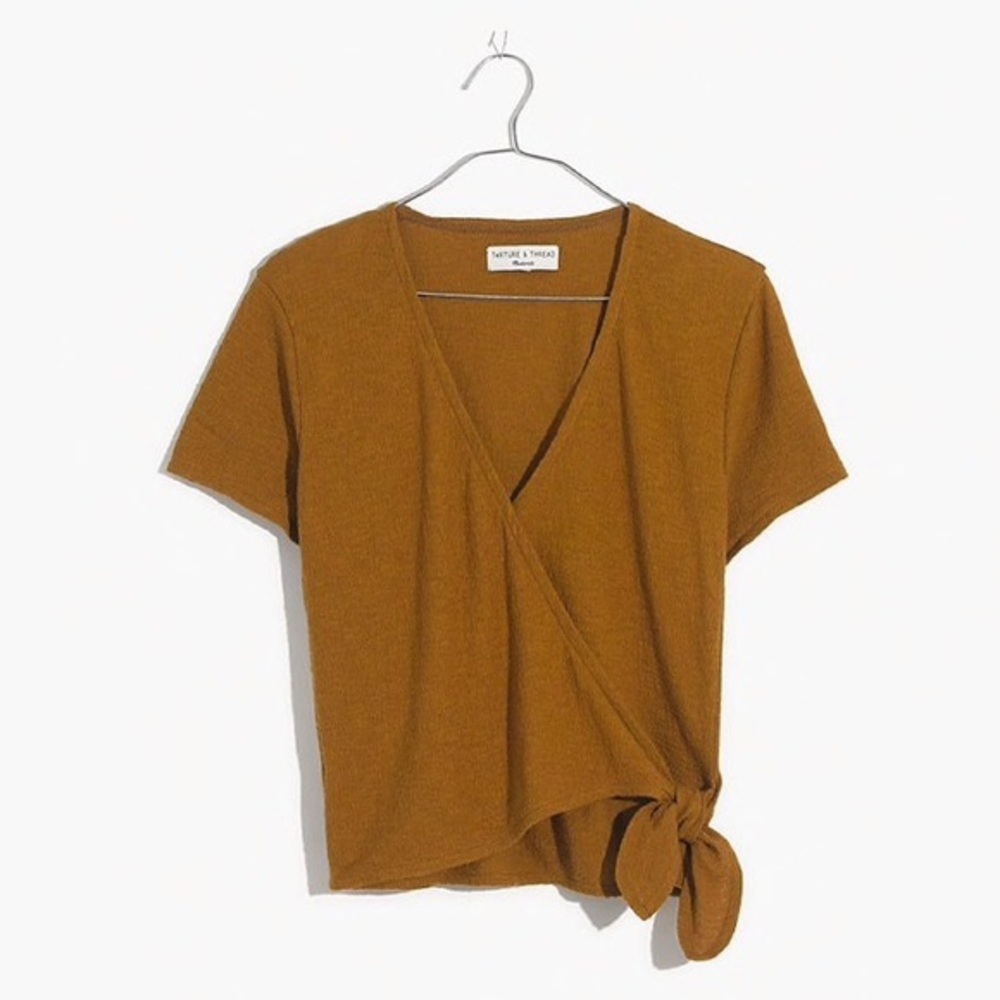 Madewell Texture and Thread Wrap Top